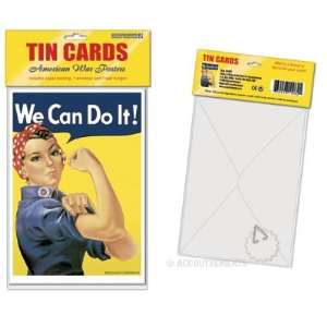  Rosie the Riveter Tin Postcard Toys & Games
