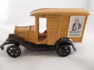 Vintage Cast Iron Toy Mail Truck 236  