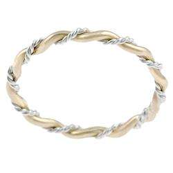 Sterling Silver and Goldfill Twist Ring  