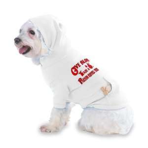  Give Blood Tease a Parson Russell Terrier Hooded (Hoody) T 
