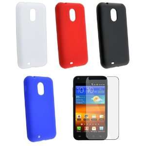 Skin Case Combo + Free Reusable LCD Screen Protector for Samsung Epic 