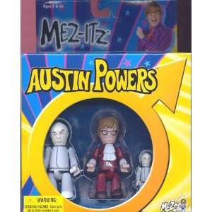   Mezco Austin Powers 3 inch Mez Itzs AP+Dr Evil+Mini Me Toys & Games