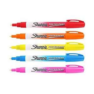  Sharpie Poster Paint Assorted Markers (Pack of 5) Office 