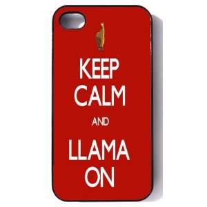   Iphone 4/4s Case    Keep Calm and Llama On Cell Phones & Accessories
