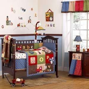  Cocalo 8 Piece Crib Bedding Set, A to Z Boy Baby