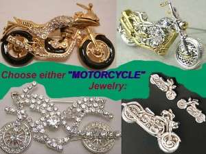 MOTORCYCLES Bikers Chopper Skull Cops Rock Bike Jewelry  
