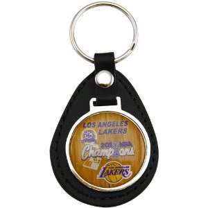  Los Angeles Lakers 2010 NBA Champions Leather Keychain 