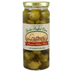 Loveras Garlic Stuffed Olives In Oil Grocery & Gourmet Food