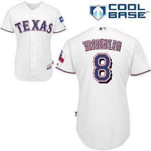 Yorvit Torrealba Texas Rangers Authentic Home Cool Base 