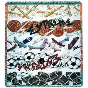  Boys Extreme Ultimate Sports Fanatic Afghan Throw