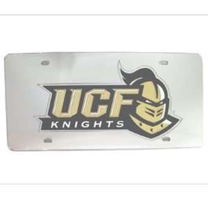 UCF Knights on Silver Acrylic License Plate