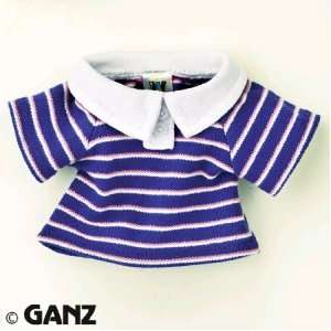  Webkinz Blue & Pink Striped Polo Shirt Toys & Games