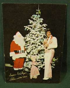 Elvis Presley Hilton Seasons Greetings Postcard  