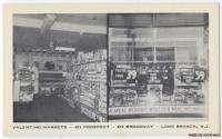 Valentino Markets   LONG BRANCH NJ ca1940s Postcard  