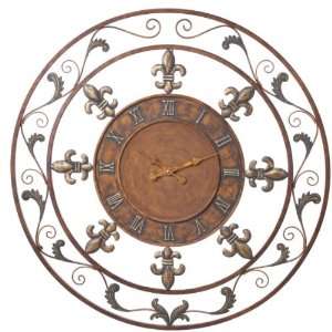   De Lis Bronze Finish Wall Clock by by Midwest CBK