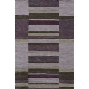  Metro 20 Lilac Hand Loomed Contemporary Wool Rug 5.00 x 8 