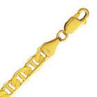 JewelryWeb 10k Yellow Gold 22 Inch X 5.5 mm Mariner Link Necklace