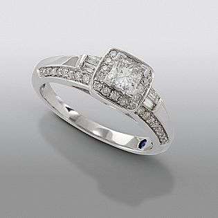   cttw Certified Diamond Engagement Ring 14k White Gold  David Tutera