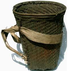 huge african woven gathering basket congo/zaire 3  
