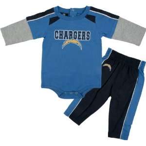   Chargers Infant Long Sleeve Creeper and Pants Set