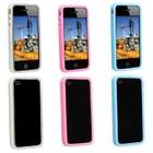 eForCity 3 Colors Bumper TPU Rubber Skin Case for Apple iPhone 4 