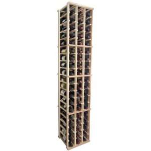  Poplar Unstained 3 Column Individual Wine Rack With 