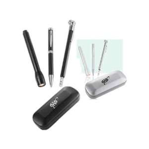   auto gift set with flashlight, twist action pen, tire gauge and auto