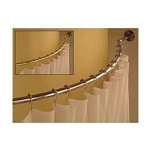 Curved 59 to 62 inch Shower Curtain Rod (Chrome 