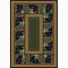   Bear Family 5 ft. 3 in. x 7 ft. 6 in. Contemporary Lodge Area Rug