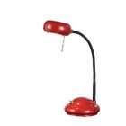 Normande Lighting 40W Halogen Desk Lamp, Red