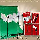 Cool lighting kit w/ Background Support Green Muslin Umbrella Photo 
