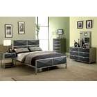 Furniture of america 4 Pc. Largo Contemporary Style Silver and Dark 