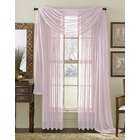 Regal Home Collections Pink 84 Inch Sheer Curtain