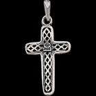 Bling Jewelry Sterling Silver CZ Pave Antique Victorian Cross Pendant