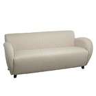 Office Star Products Sofa Couch Contemporary Style in Off White Fabric