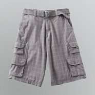 Route 66 Mens Cargo Shorts With Belt 
