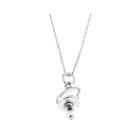 LGU Sterling Silver Baby Pacifier Charm with 30 Inch Box Chain 
