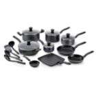   18 Piece Nonstick Inside and Out Dishwasher Safe Cookware Set, Gray