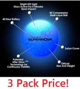   Tracer SuperNova light up night golf balls 854289003005  
