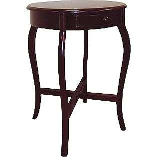 27 1/2H x 20W x 20D Round Living Room End Table   Cherry  Ore For 
