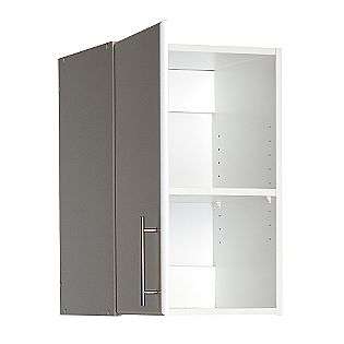 Elite White 16in. Broom Cabinet  Prepac For the Home Storage Shelves 