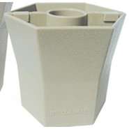   BRELLA VASE®   5 Inch   Opaque   Desert Sand   Patio Umbrella Vase