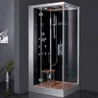 Ariel Platinum DZ972F8 Steam Shower Enclosure Unit (Black)