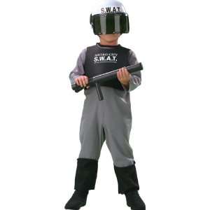  Kids Police SWAT Team Costume (SizeSmall 2 4) Toys 