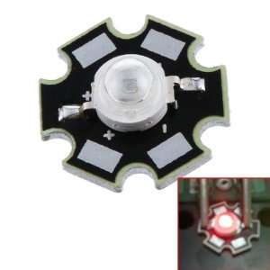  3W High Power Star LED Light Lamp Bulb (Red)