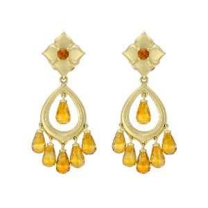   Morelli Dream Catcher Citrine & 18k Gold Chandelier Earrings Jewelry