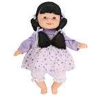 You & Me 12 inch Doll with Hair   Purple Flower Dress with Black Hair