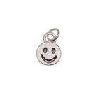 Beadaholique Silver Plated Mini Happy Smiley Face Charm 7mm (1)