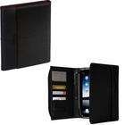  Leather Carrying Case For Ipad Black Burgundy Scratch Resistant