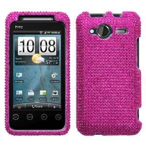 NEW HOT PINK BLING HARD CASE FOR HTC EVO SHIFT 4G A7373 PROTECTOR SNAP 